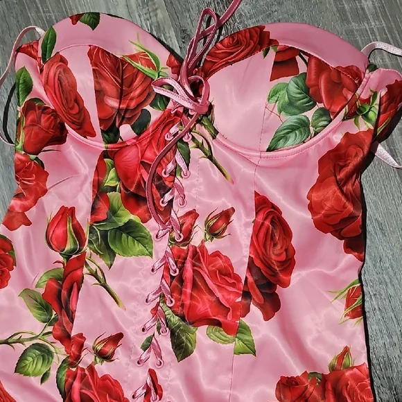 NWT Sugar Thrillz Midi Dress - Pink - Picture 3 of 7